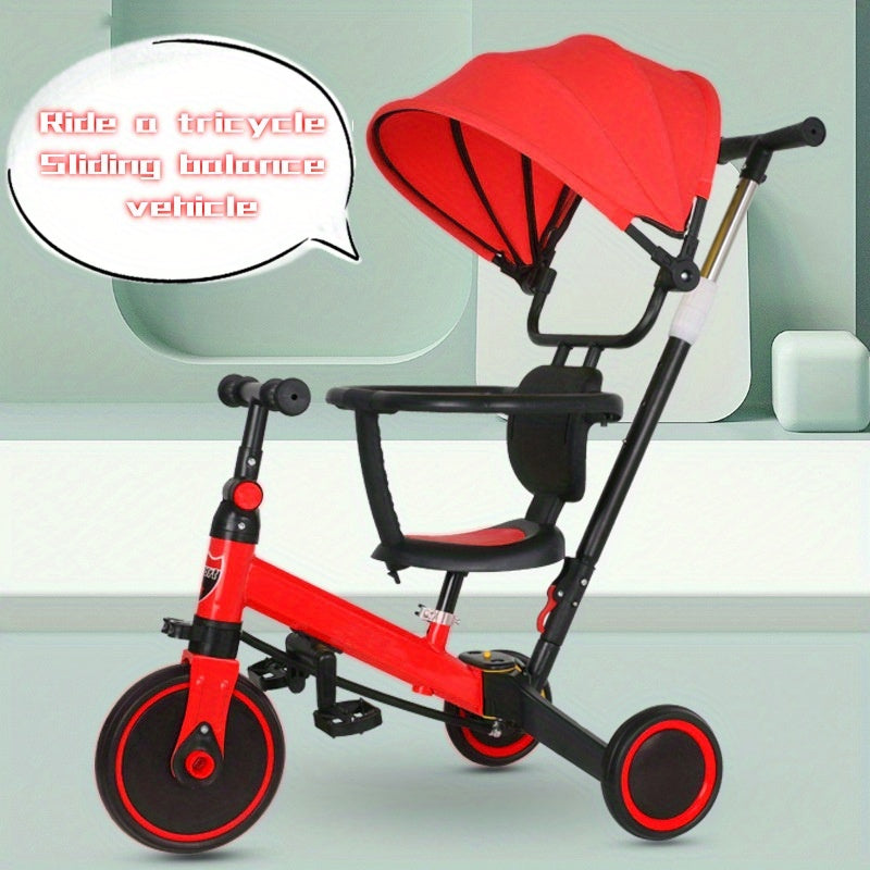 Kids Ride-On Collection — Balance Bikes, Tricycles, Pedal Bikes & Strollers, Red (Ages 3+)