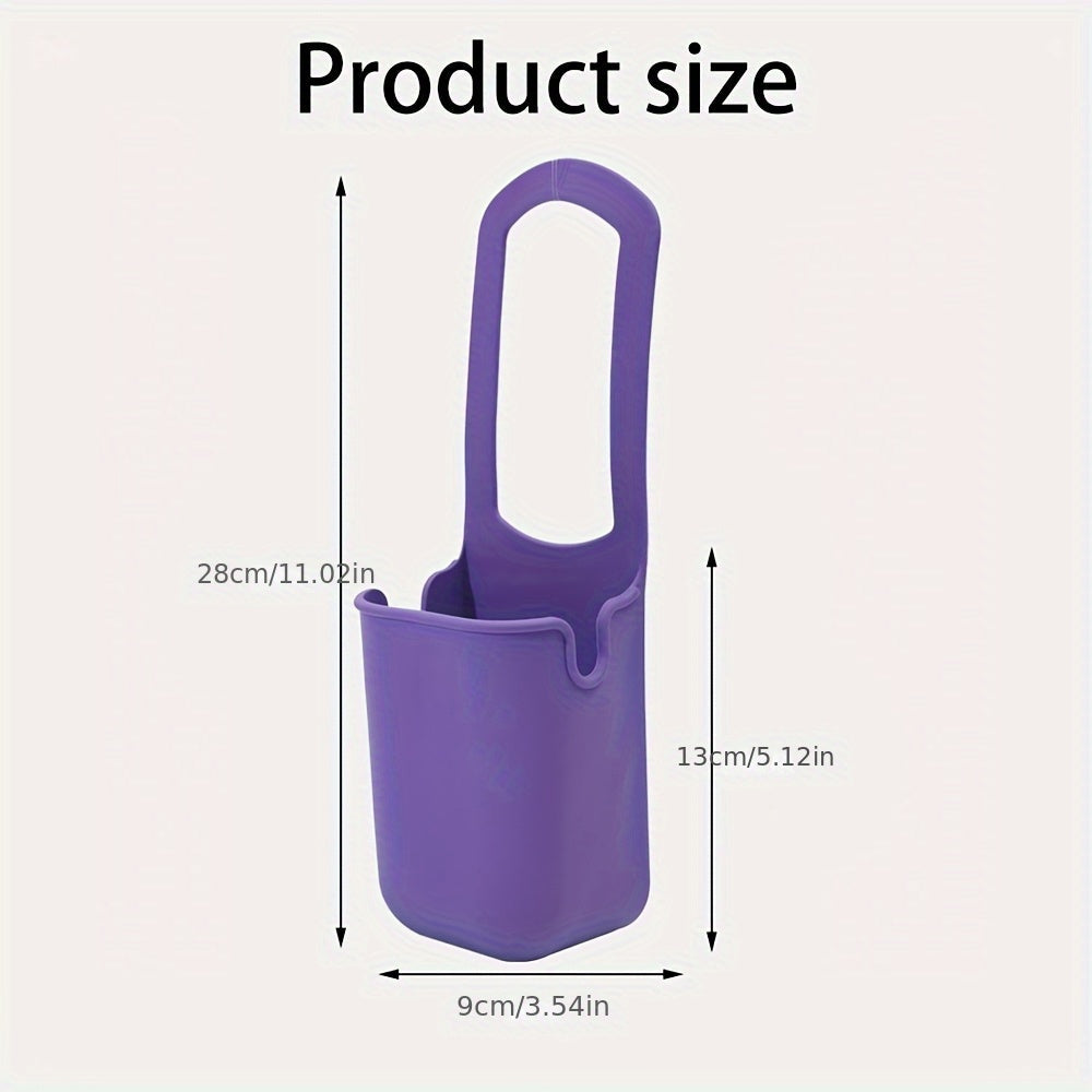 Universal Silicone Cup Holder for Stroller, Bike & Wheelchair — Adjustable Waterproof Drink Caddy, Anti-Slip Multi-Purpose Cup Carrier (Vibrant Colors)
