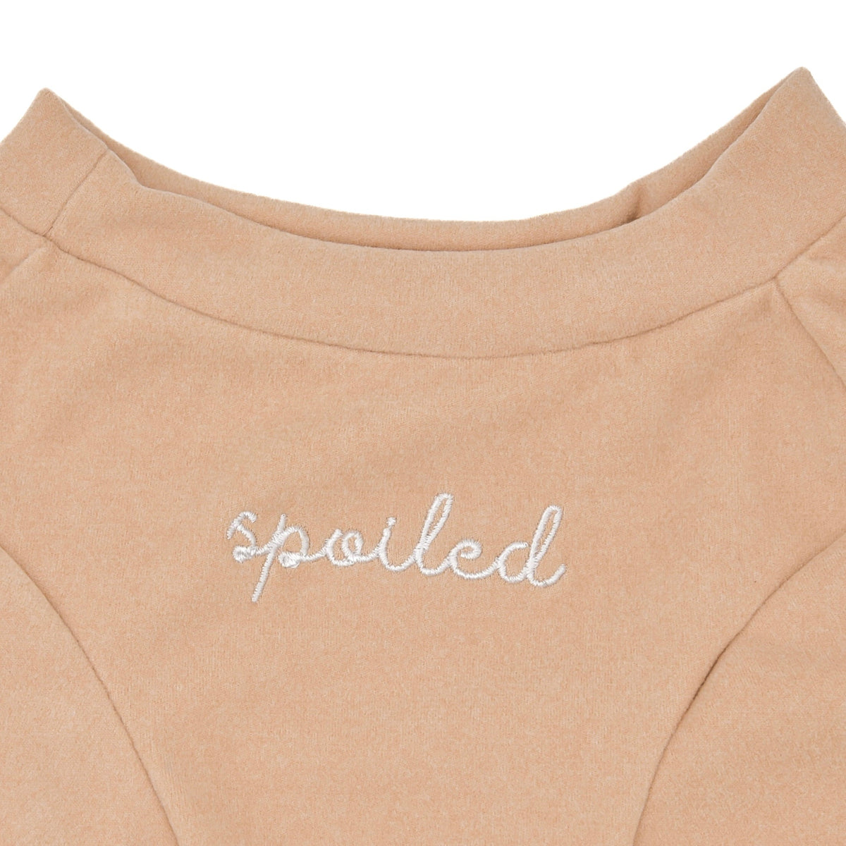 Fur Elise Mock Neck Shirt - Latte