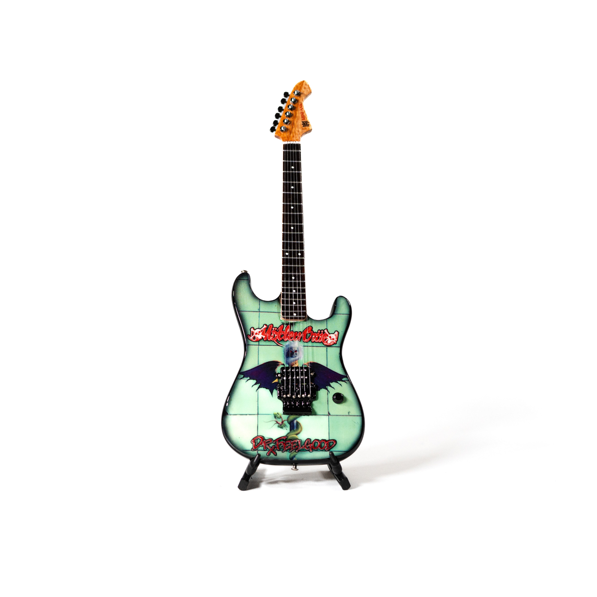 Mötley Crüe "Shout at the Devil" and "Dr. Feelgood" Collectible Miniature Guitar Set