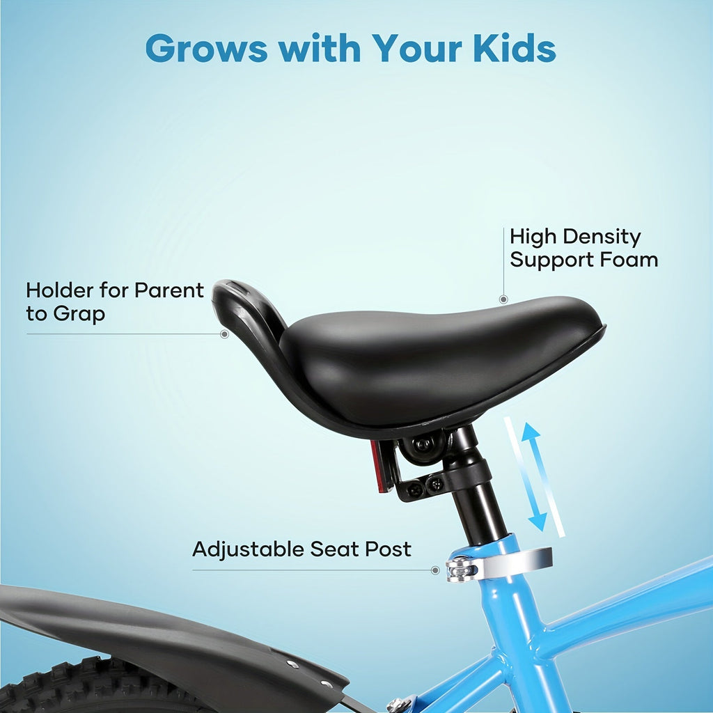 12/14/16/18-Inch Kids Bike with Training Wheels – Children's Bicycle for Ages 2–10, Fits 35–45 in (89–114 cm) Height, Boys & Girls