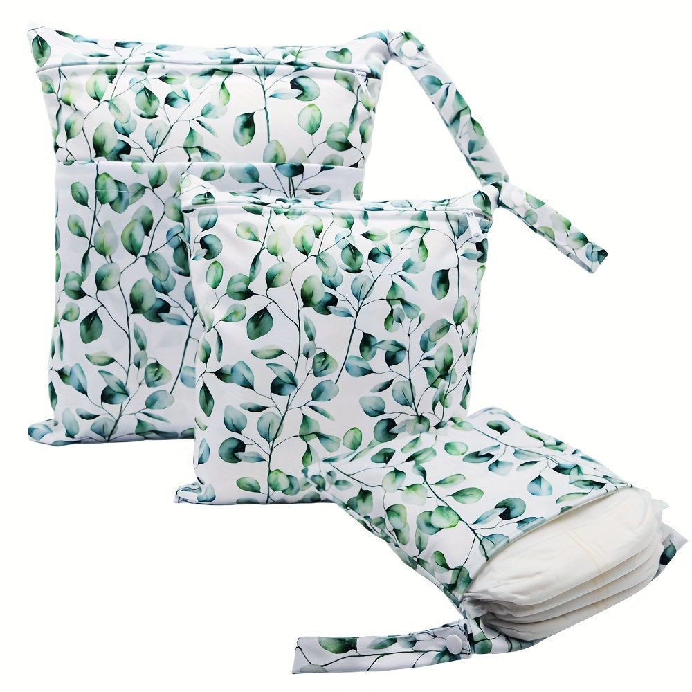 Asenappy 3pcs Waterproof Diaper Bags – Reusable Wet/Dry Cloth Diaper and Breast Pump Organizer