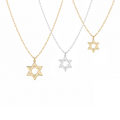 Jordan Star of David Paperclip Necklace