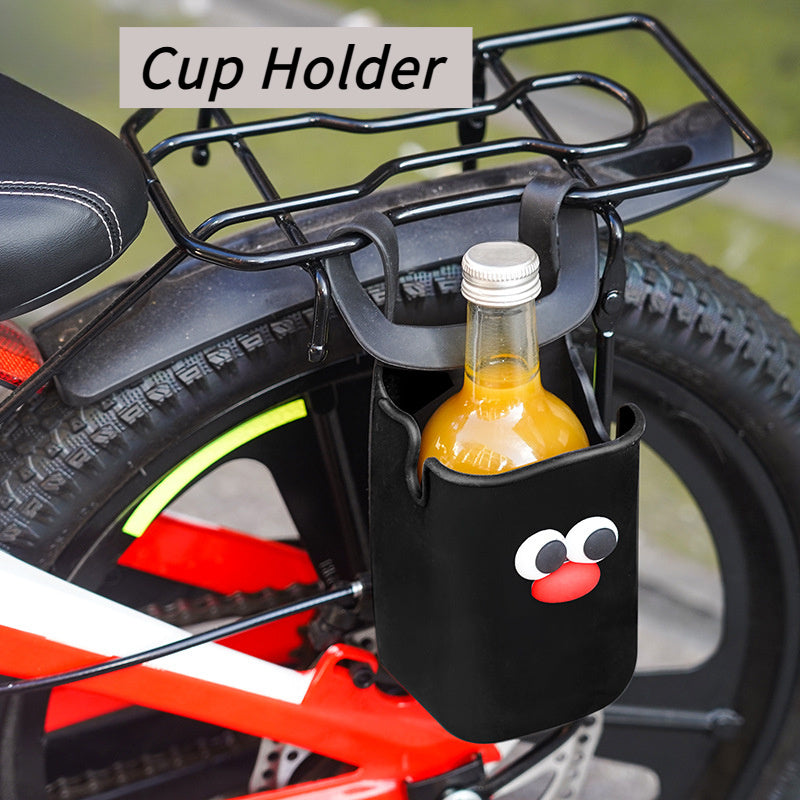 1-Pack Silicone Cup Holder – Universal Stroller & Bike Bottle and Cup Holder, Soft Flexible Durable Silicone, Playful Design