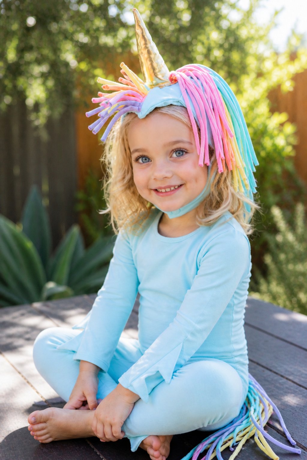 Sky Blue Unicorn Halloween Costume