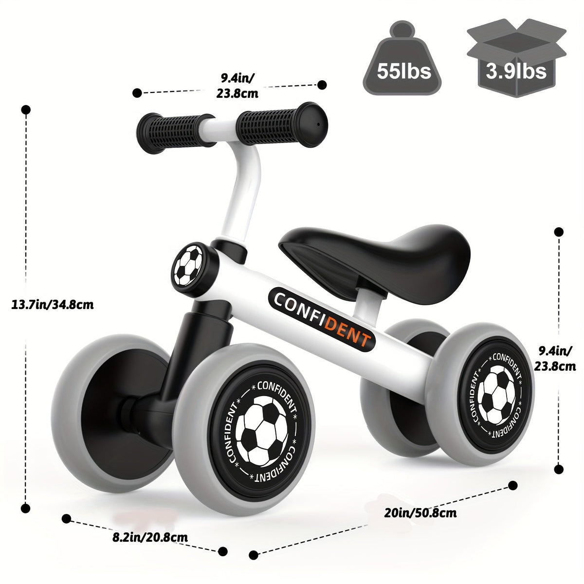 Toddler Balance Bike for Ages 1-3 — No-Pedal First Ride-On with Quiet Alloy Steel Wheels, Lightweight Beginner Bike for Boys & Girls