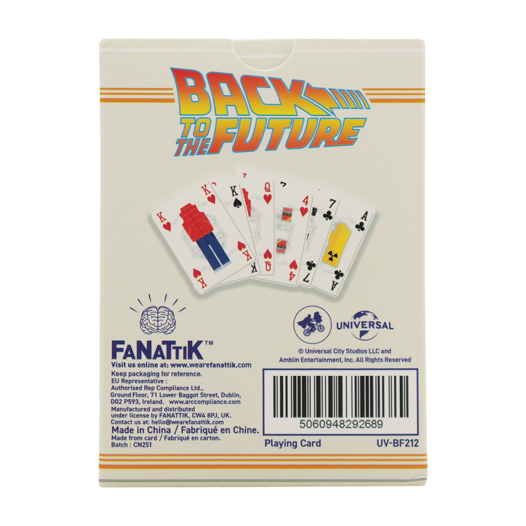 Fanattik Back to the Future Playing Cards