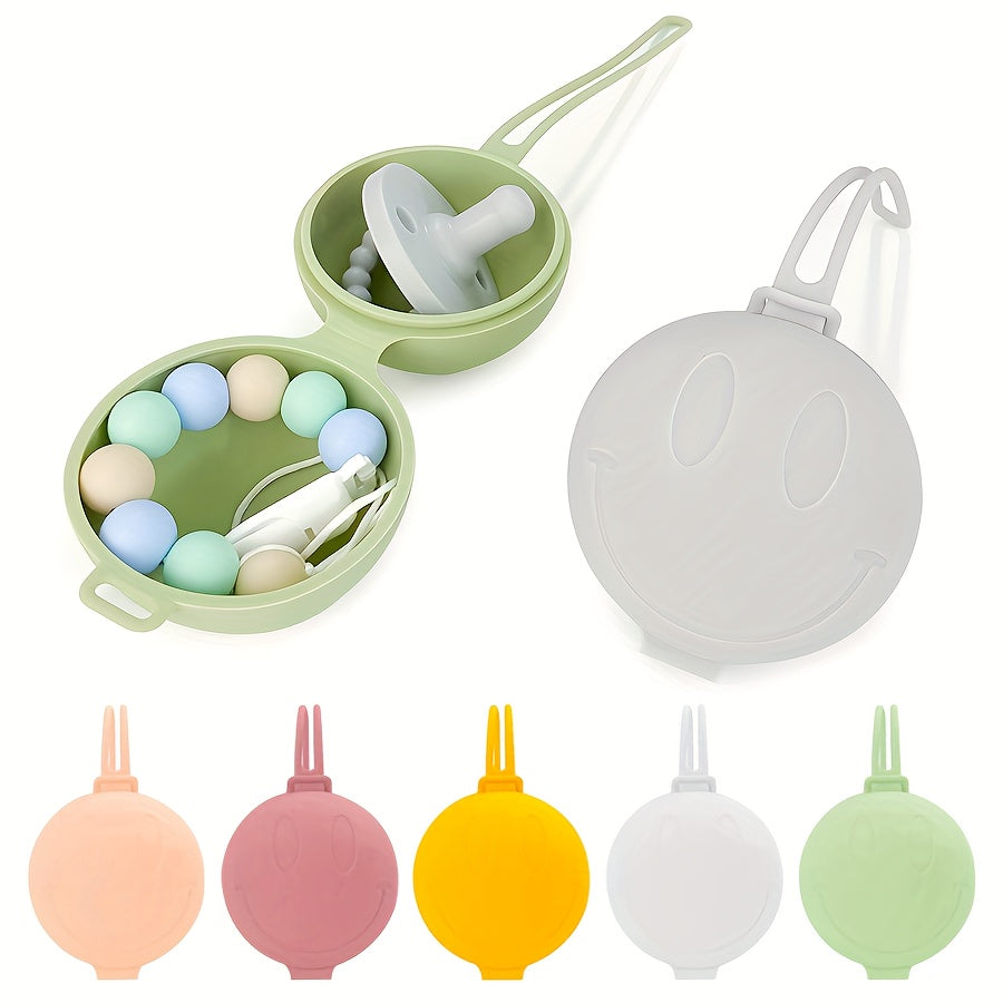 Silicone Pacifier Case — Soother Storage for Strollers & Backpacks, Easy-Clean Silicone