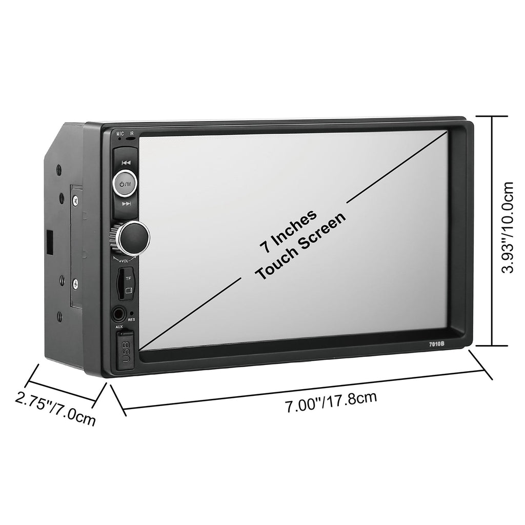 7-Inch Touchscreen Car Stereo with Bluetooth & Backup Camera