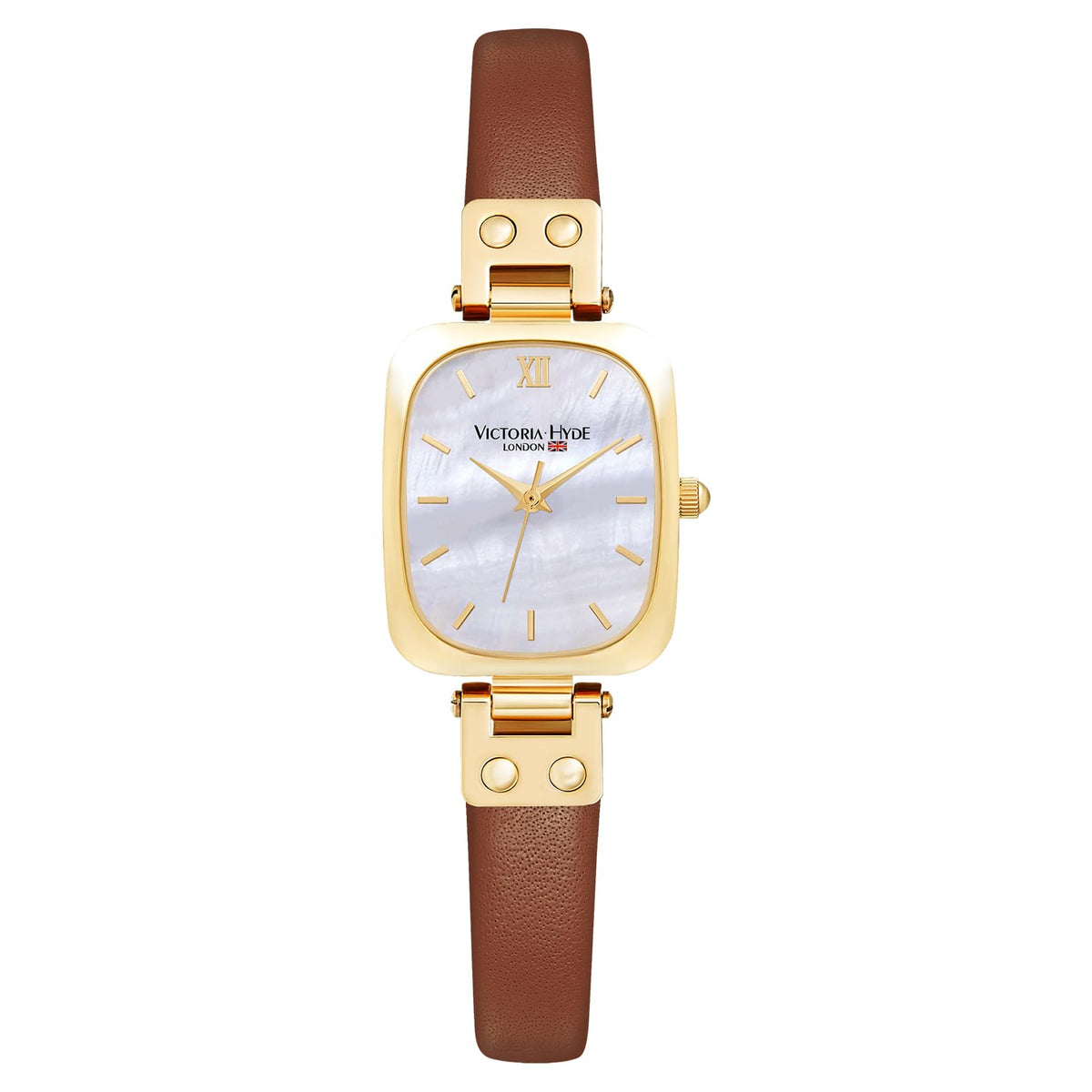 VICTORIA HYDE Dainty Women's Wrist Watch, Rectangle Watches for Women, Womens Watch with Stainless Steel Bracelet or Leather Band