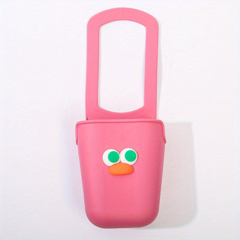 1-Pack Silicone Cup Holder – Universal Stroller & Bike Bottle and Cup Holder, Soft Flexible Durable Silicone, Playful Design