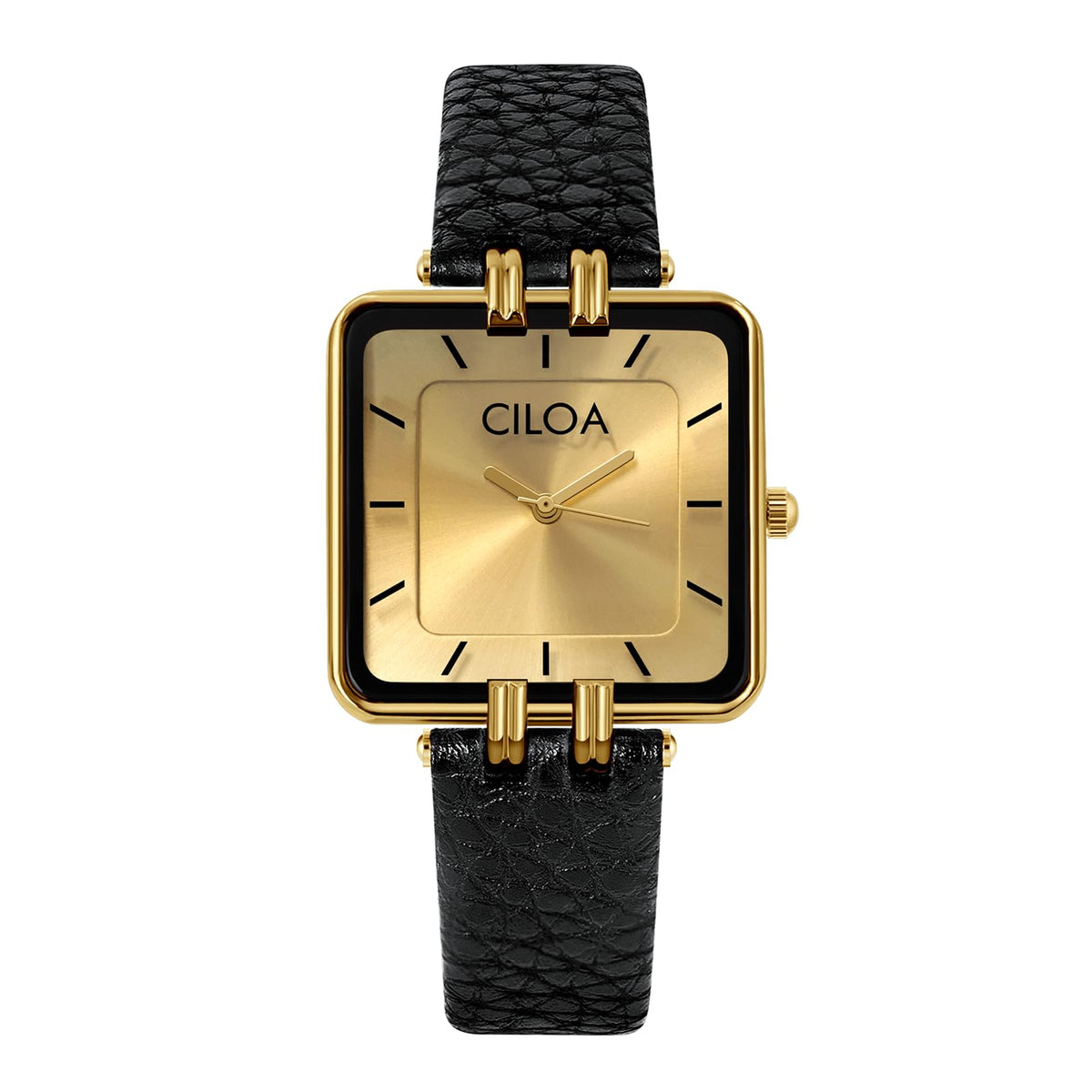 Women's Leather Strap Watch Dainty Elegant Gold Watches for Women Classic Casual Fashion Square Ladies Watch Gifts Present for Her