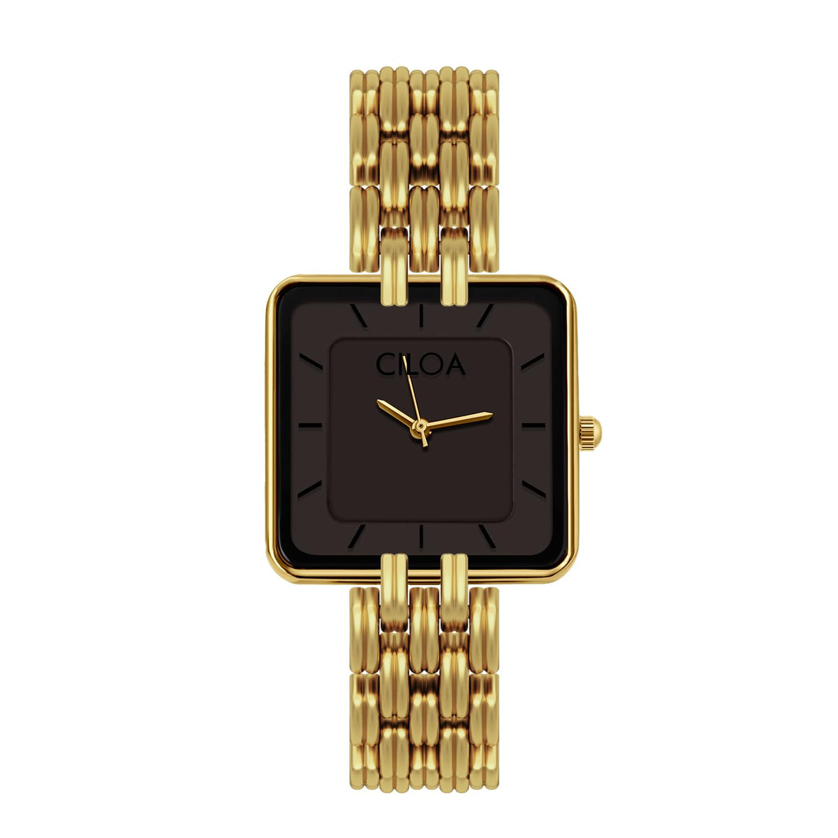 Women's Leather Strap Watch Dainty Elegant Gold Watches for Women Classic Casual Fashion Square Ladies Watch Gifts Present for Her