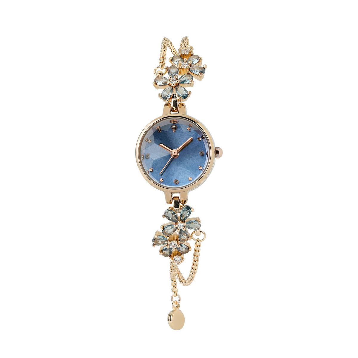 TIME100 Women's Bracelet Watches Ladies Quartz Wrist Watch with Green Dial Bezel with Crystals in Movement Bracelet Strap with Diamonds Waterproof
