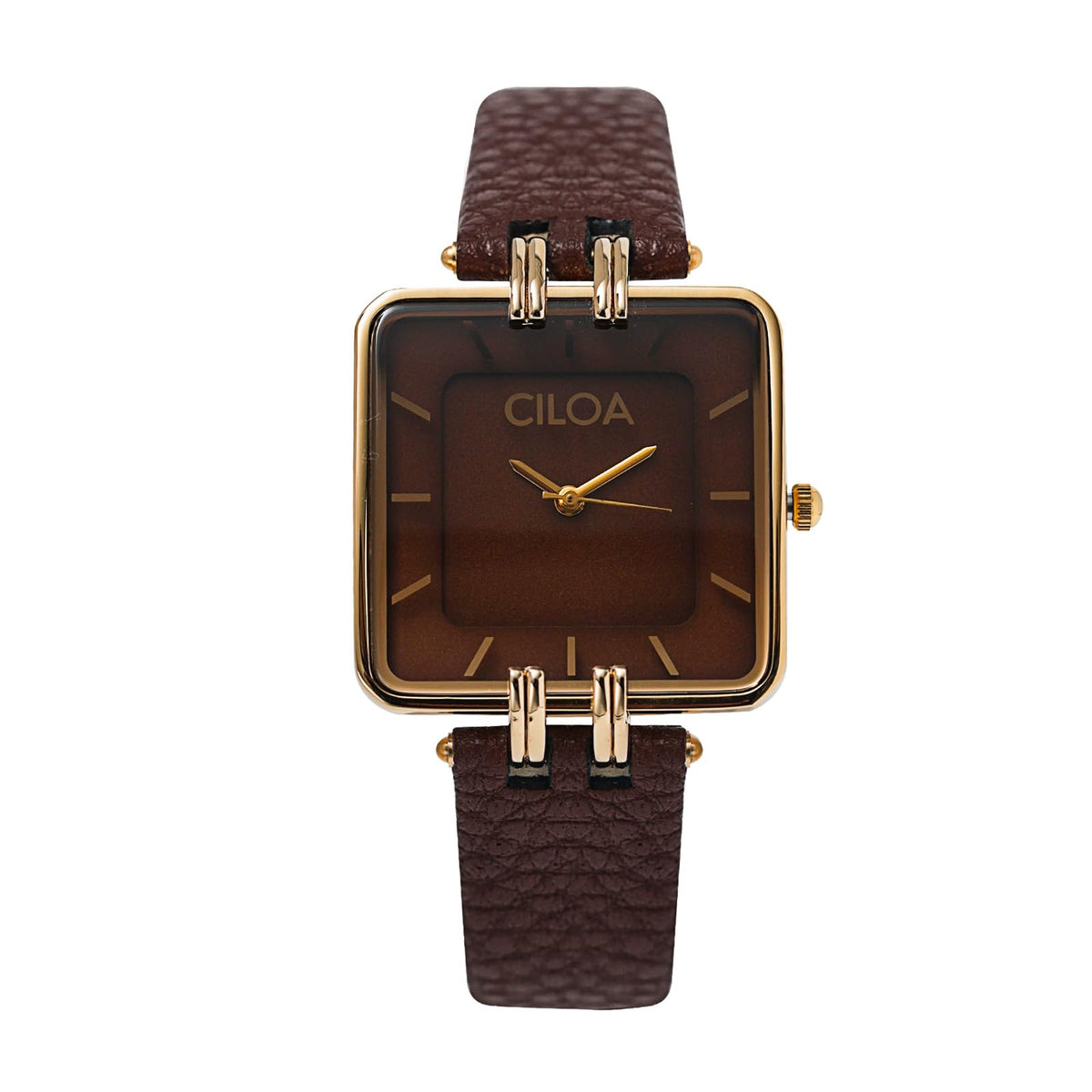Women's Leather Strap Watch Dainty Elegant Gold Watches for Women Classic Casual Fashion Square Ladies Watch Gifts Present for Her