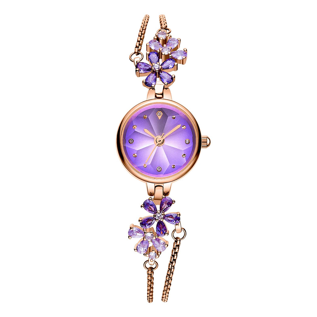 TIME100 Women's Bracelet Watches Ladies Quartz Wrist Watch with Green Dial Bezel with Crystals in Movement Bracelet Strap with Diamonds Waterproof