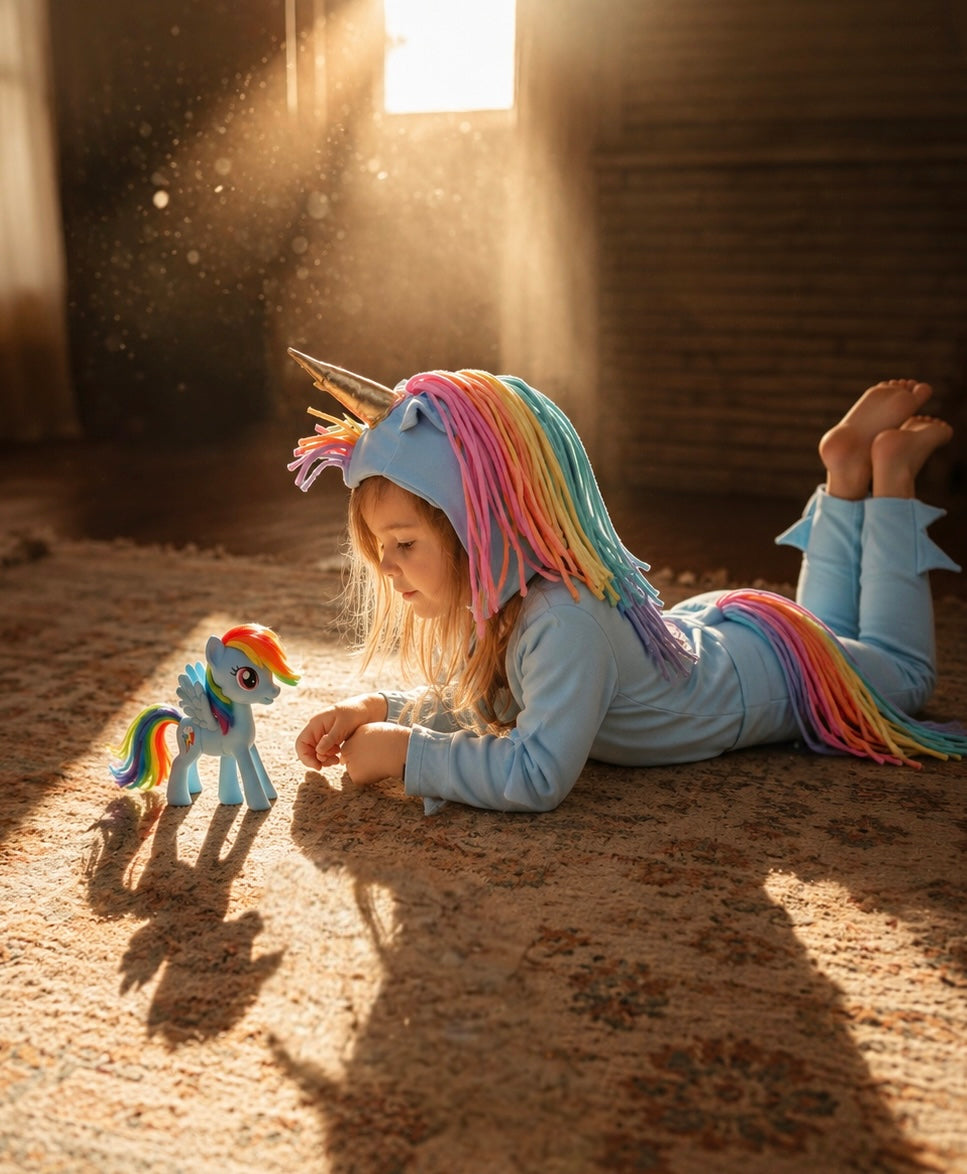 Sky Blue Unicorn Halloween Costume