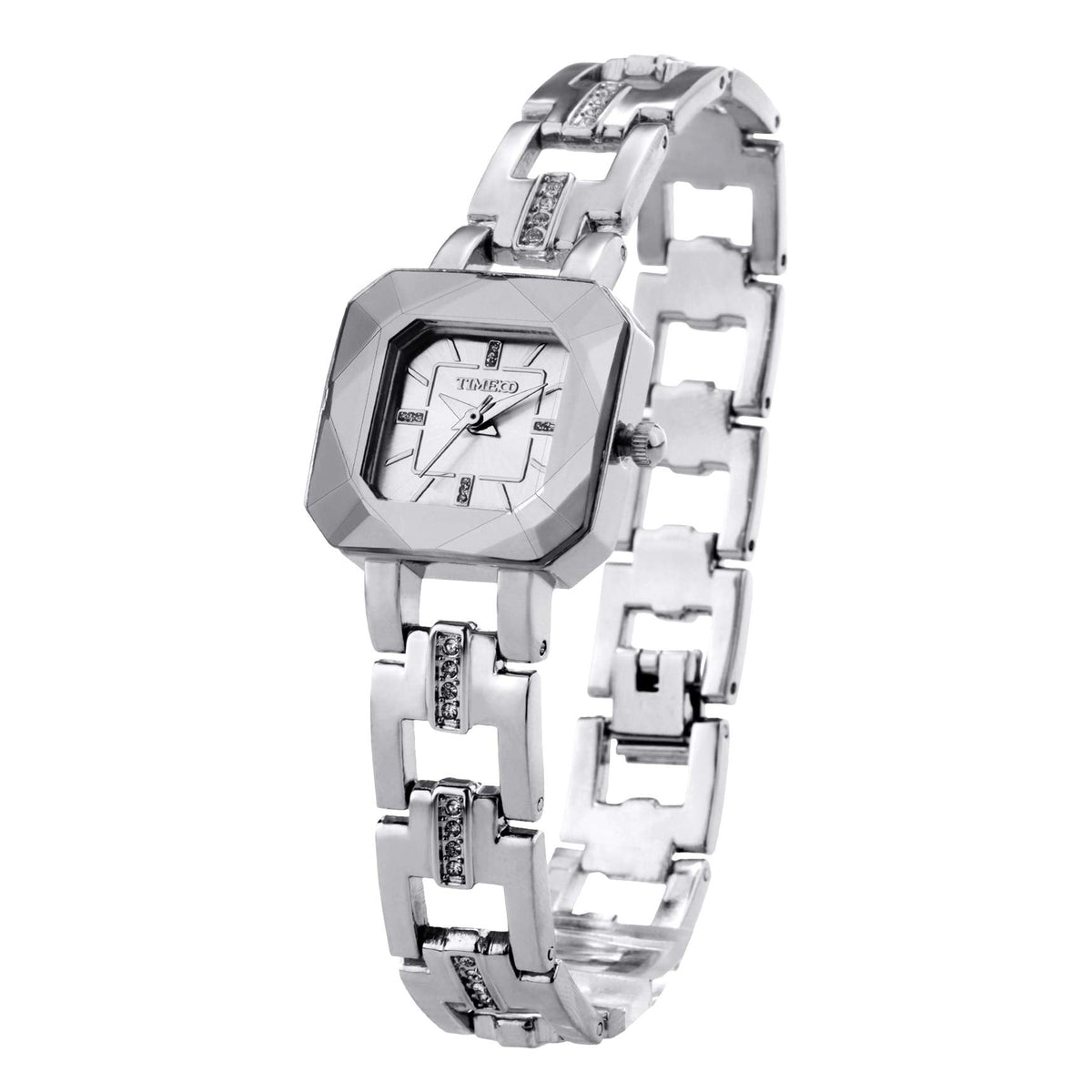 TIME100 Women's Bracelet Watches Ladies Quartz Wrist Watch with Green Dial Bezel with Crystals in Movement Bracelet Strap with Diamonds Waterproof