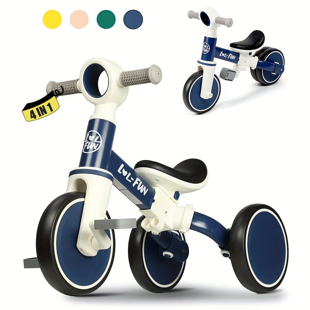 Toddler Balance Bike for Ages 10 Months–4 Years | No-Pedal Training Bike, Plastic Wheels, Boys & Girls