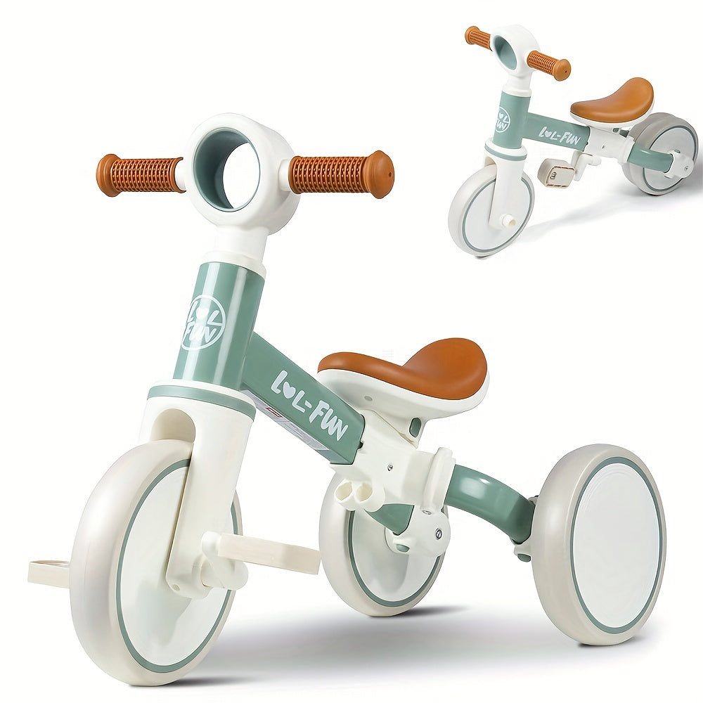 Toddler Balance Bike for Ages 10 Months–4 Years | No-Pedal Training Bike, Plastic Wheels, Boys & Girls
