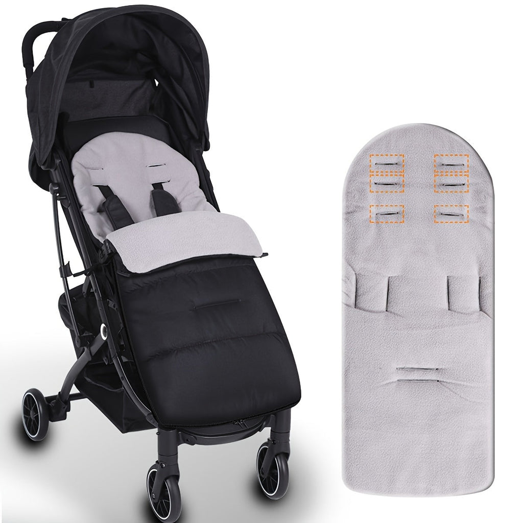 Universal Baby Stroller Foot Warmer - Insulated Polyester Windproof Boot Cover (1-Pack)