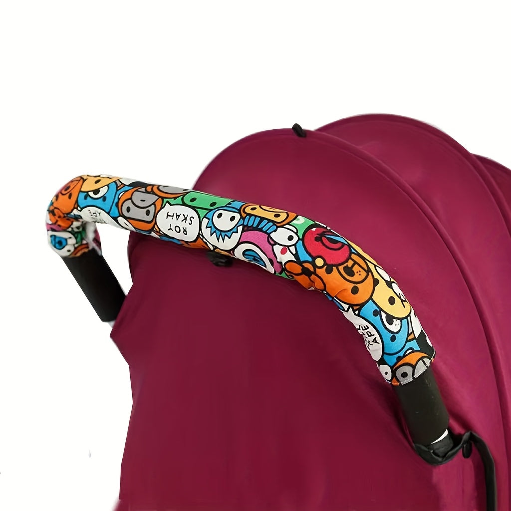 Cute Owl Stroller Handle Cover – 1-Pack Polyester Handle Protector, Scratch-Resistant & Hand Washable for Strollers, Prams & Carriages