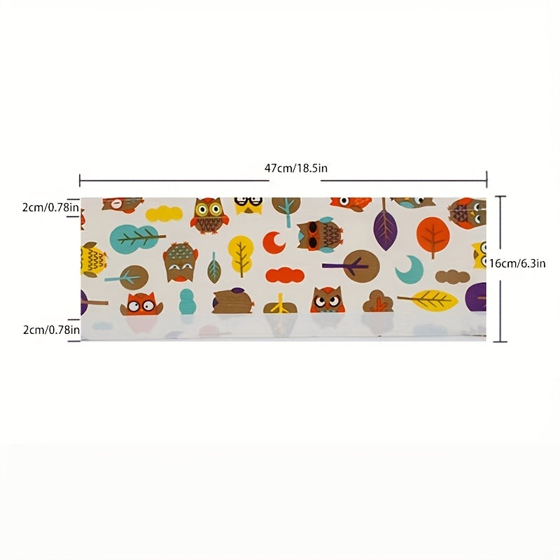 Cute Owl Stroller Handle Cover – 1-Pack Polyester Handle Protector, Scratch-Resistant & Hand Washable for Strollers, Prams & Carriages