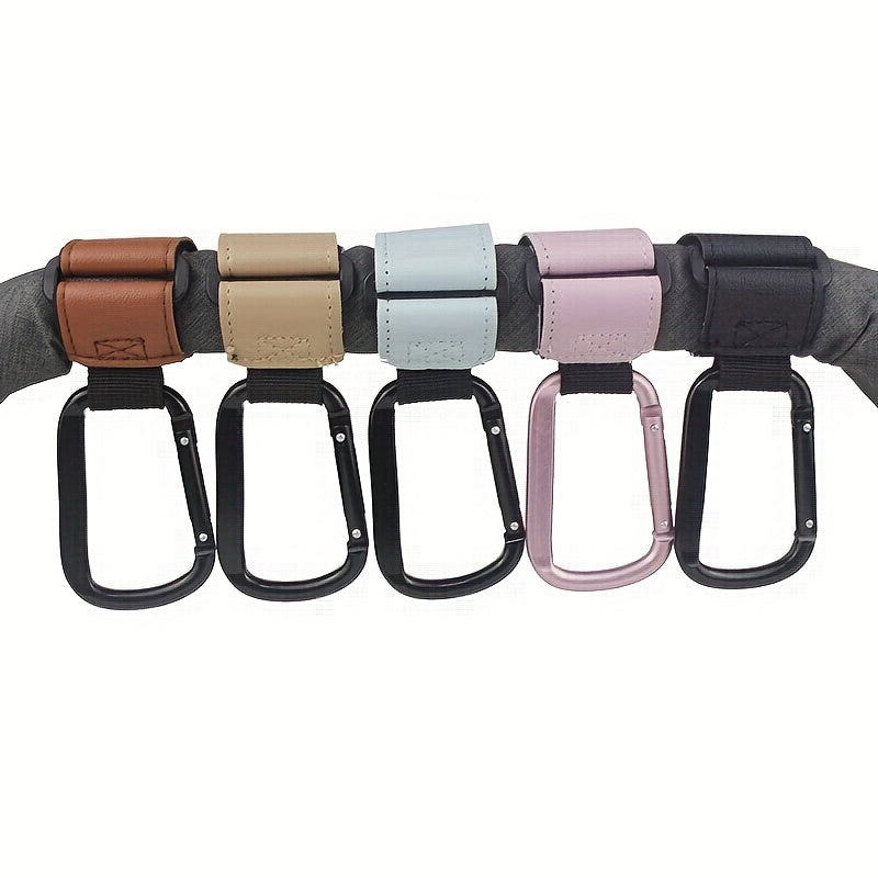 Universal Stroller Hooks & Clips for Bags — Non-Slip One-Hand Opening | Stroller, Bike & EV Accessory