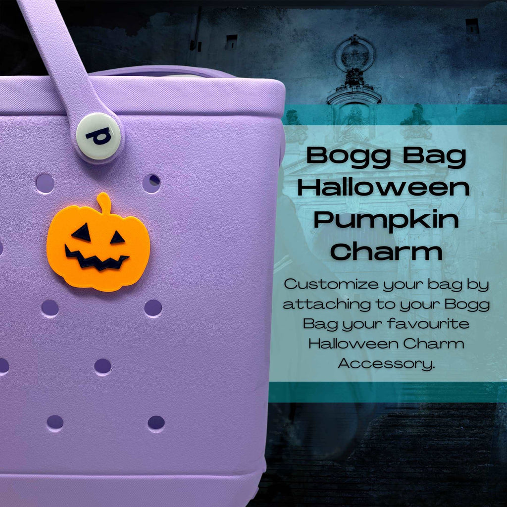 BOGLETS - Halloween Tote Bag Charms Compatible with Bogg Bags (Jack O' Lantern)