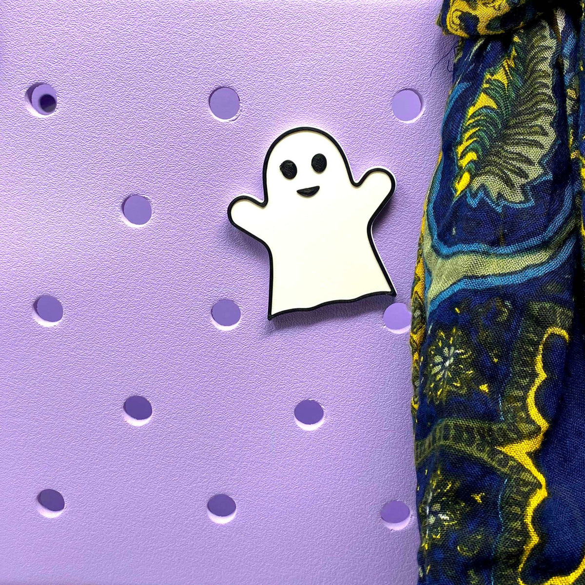 BOGLETS - Halloween Ghost Charm Compatible with Bogg Bags and Other Similar Tote Bags