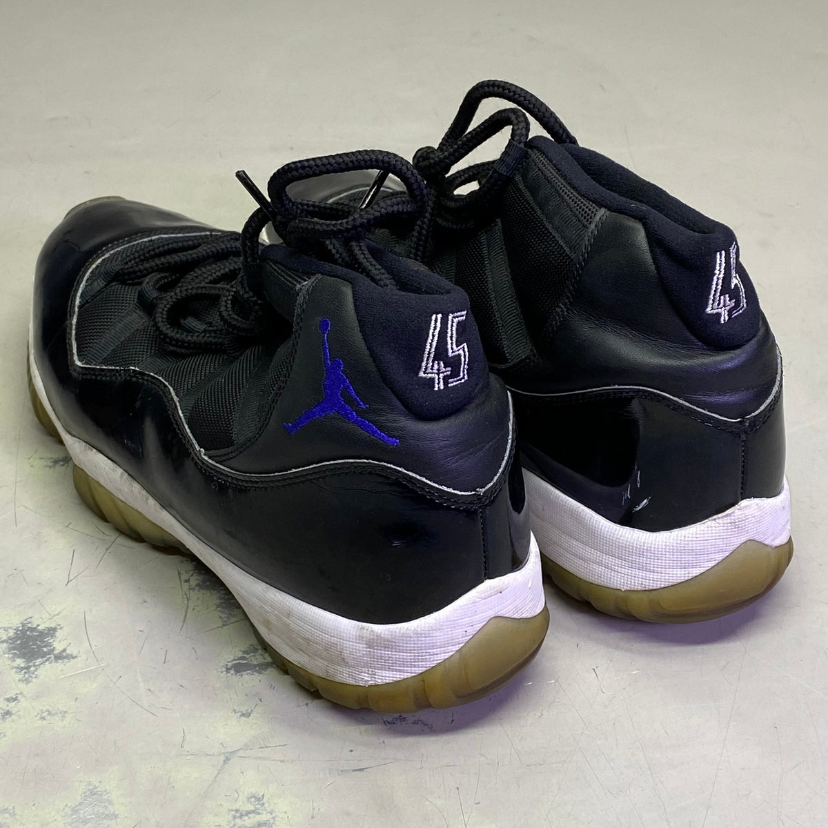 NIKE Air Jordan Space Jam 2016 Shoes Men's Sz 14 Black/White/Blue (Pre-Owned)