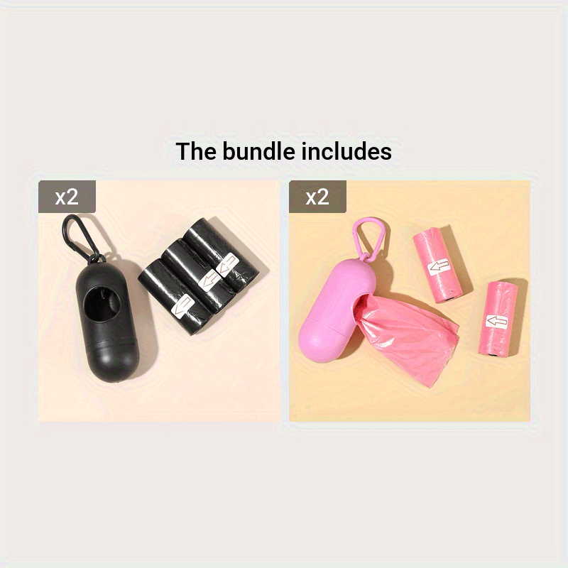 LATTBY Portable Stroller Garbage Bags – 4pcs Durable Lightweight Trash Bags for Baby Strollers, Compact Travel & Outdoor Accessory