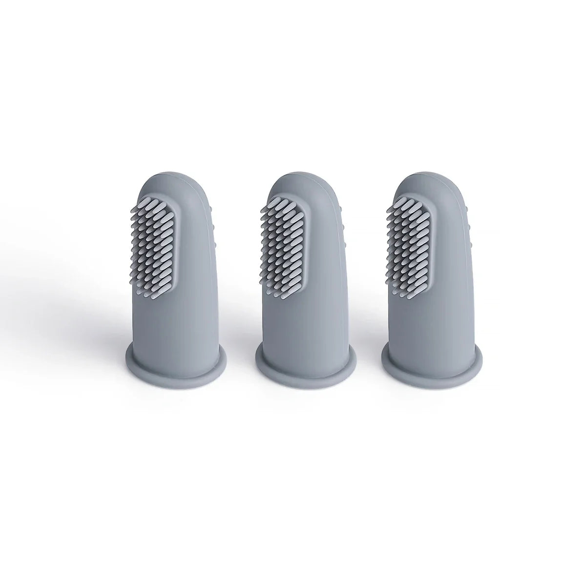 3Pcs Baby Silicone Finger Toothbrush - Children Teeth Cleaning Massage Soft Infant Rubber Brush for Kid Dental Care