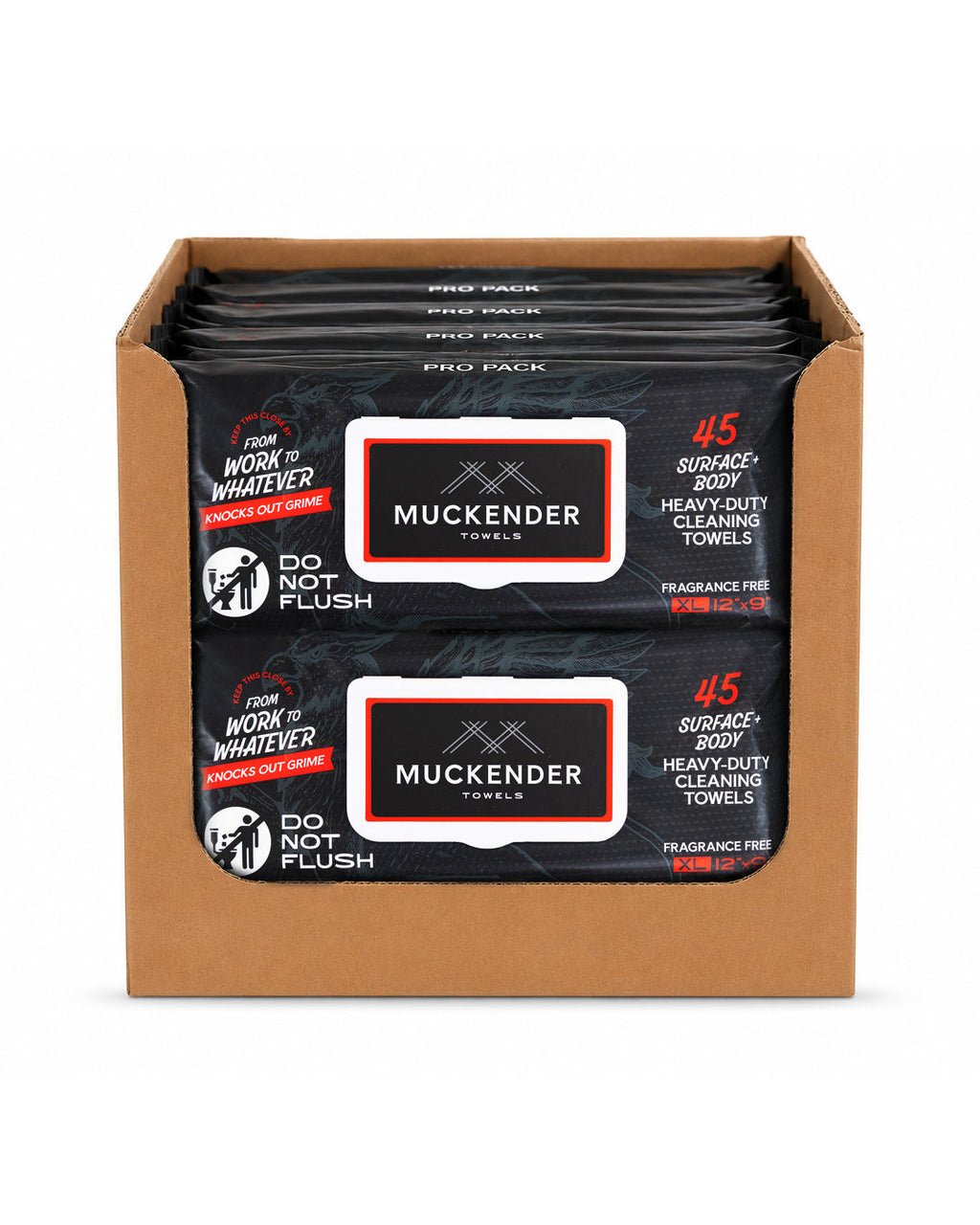 Muckender Heavy-Duty Cleaning Towels: Pro Case (16 Packs, Unscented)