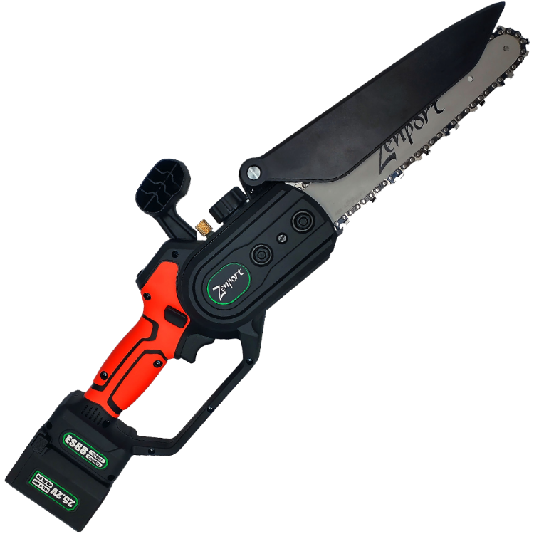 Cordless, battery powered, Chainsaw, 8", 25-Volt Battery