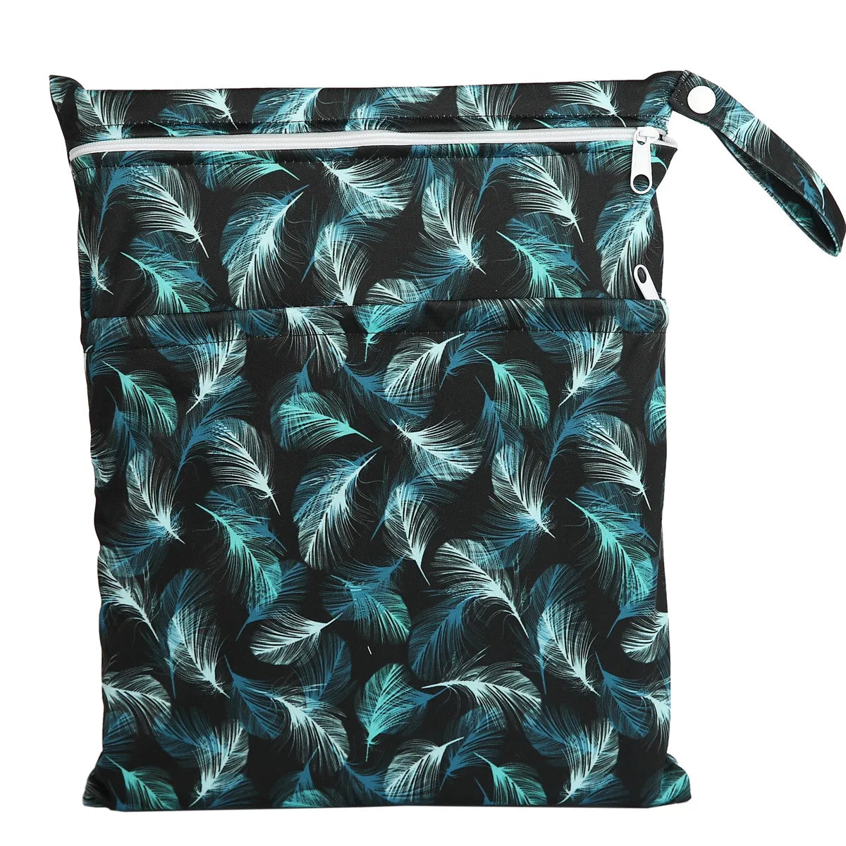 [Sigzagor] Waterproof Wet Dry Bag – Reusable Baby Diaper & Nappy Storage with Two Zippers (36cm x 29cm | 14.2in x 11.4in)