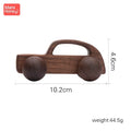 Beech Wood Car Teether – BPA-Free Wooden Baby Teething Toy, Montessori Cartoon Car, Eco-Friendly Baby Shower Gift