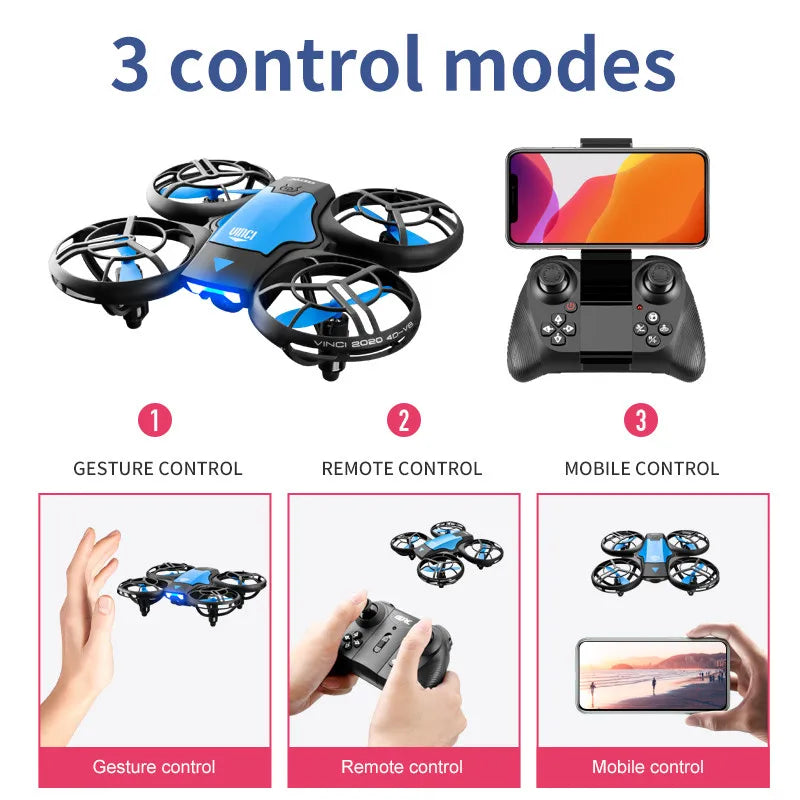 4DRC V8 Mini Drone – 4K HD Wide Angle Camera WiFi FPV RC Quadcopter Toy