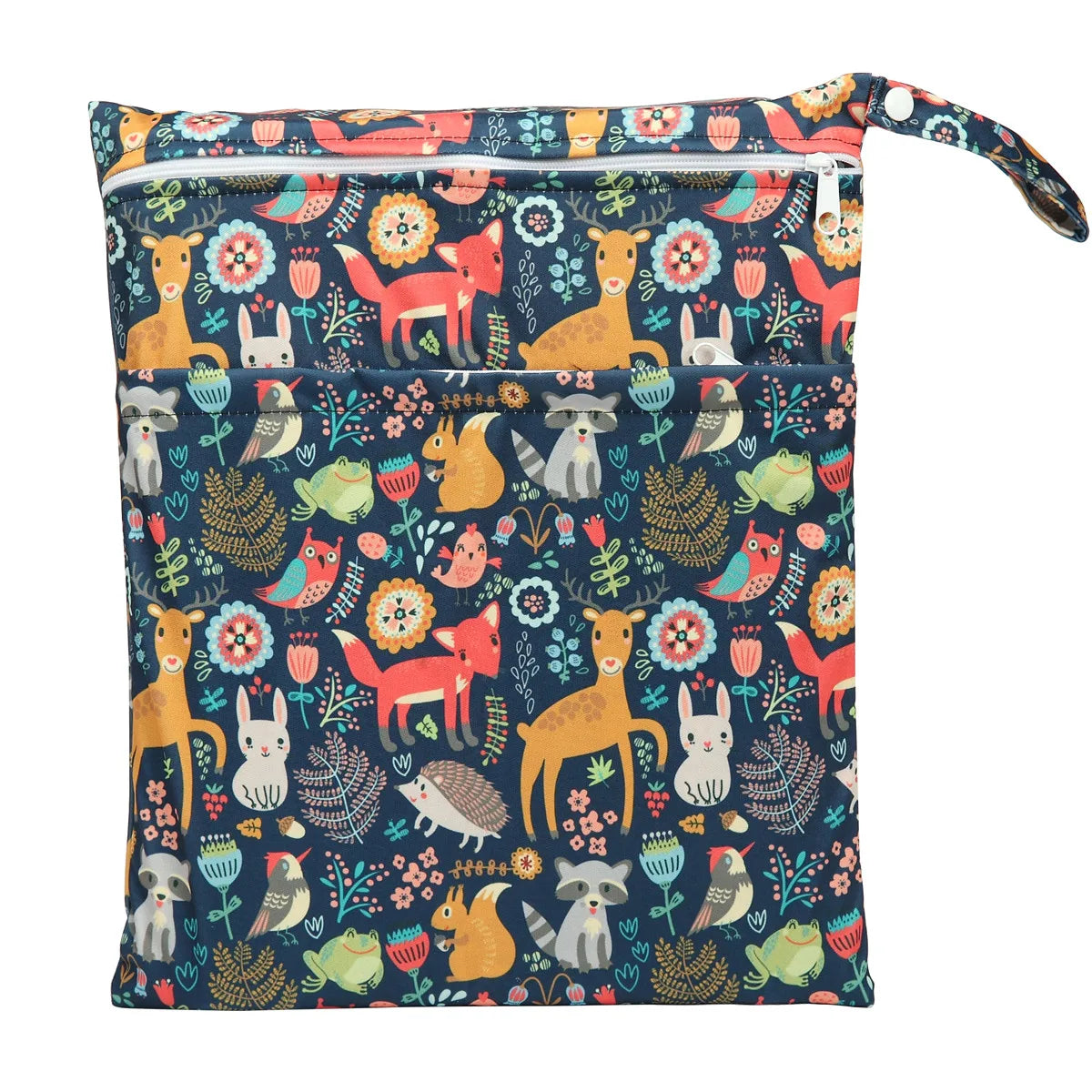 [Sigzagor] Waterproof Wet Dry Bag – Reusable Baby Diaper & Nappy Storage with Two Zippers (36cm x 29cm | 14.2in x 11.4in)