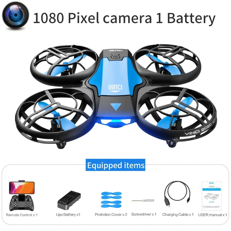 4DRC V8 Mini Drone – 4K HD Wide Angle Camera WiFi FPV RC Quadcopter Toy