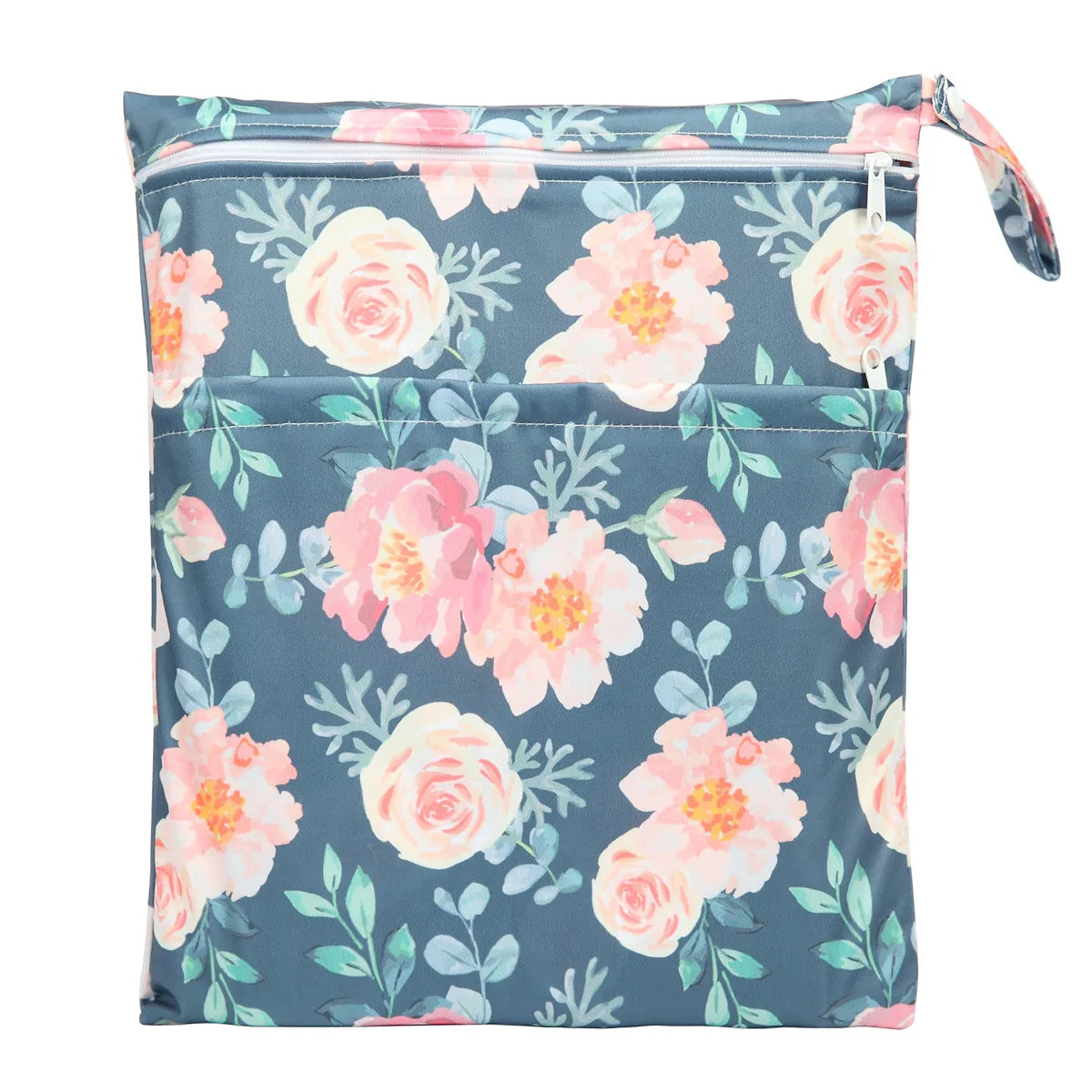 [Sigzagor] Waterproof Wet Dry Bag – Reusable Baby Diaper & Nappy Storage with Two Zippers (36cm x 29cm | 14.2in x 11.4in)