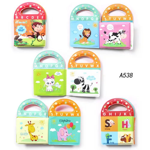 Waterproof Bath Book Toy – Floating Cognitive Learning Book with 10 Themes for Babies
