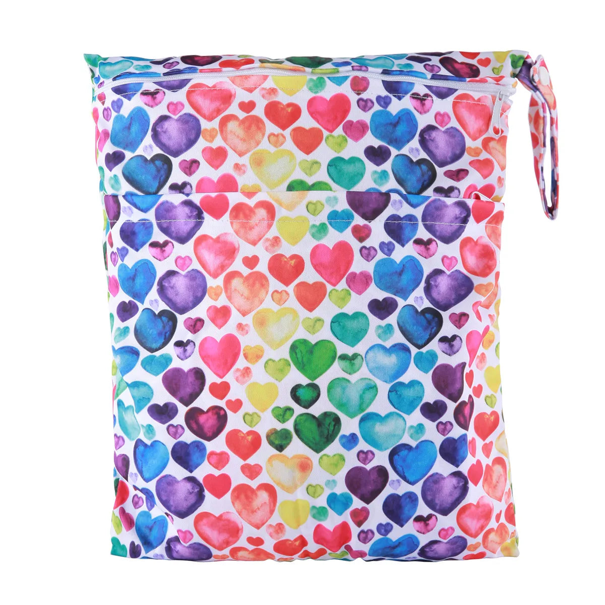 [Sigzagor] Waterproof Wet Dry Bag – Reusable Baby Diaper & Nappy Storage with Two Zippers (36cm x 29cm | 14.2in x 11.4in)