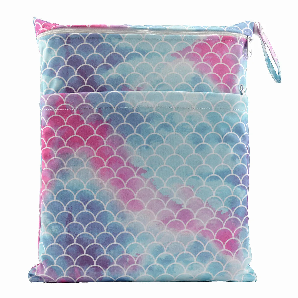 [Sigzagor] Waterproof Wet Dry Bag – Reusable Baby Diaper & Nappy Storage with Two Zippers (36cm x 29cm | 14.2in x 11.4in)