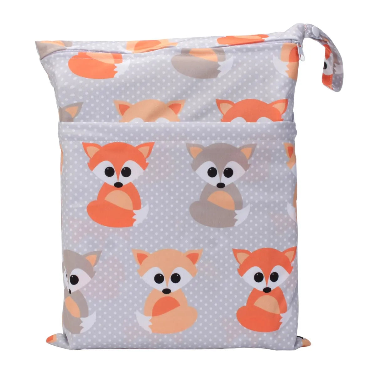 [Sigzagor] Waterproof Wet Dry Bag – Reusable Baby Diaper & Nappy Storage with Two Zippers (36cm x 29cm | 14.2in x 11.4in)
