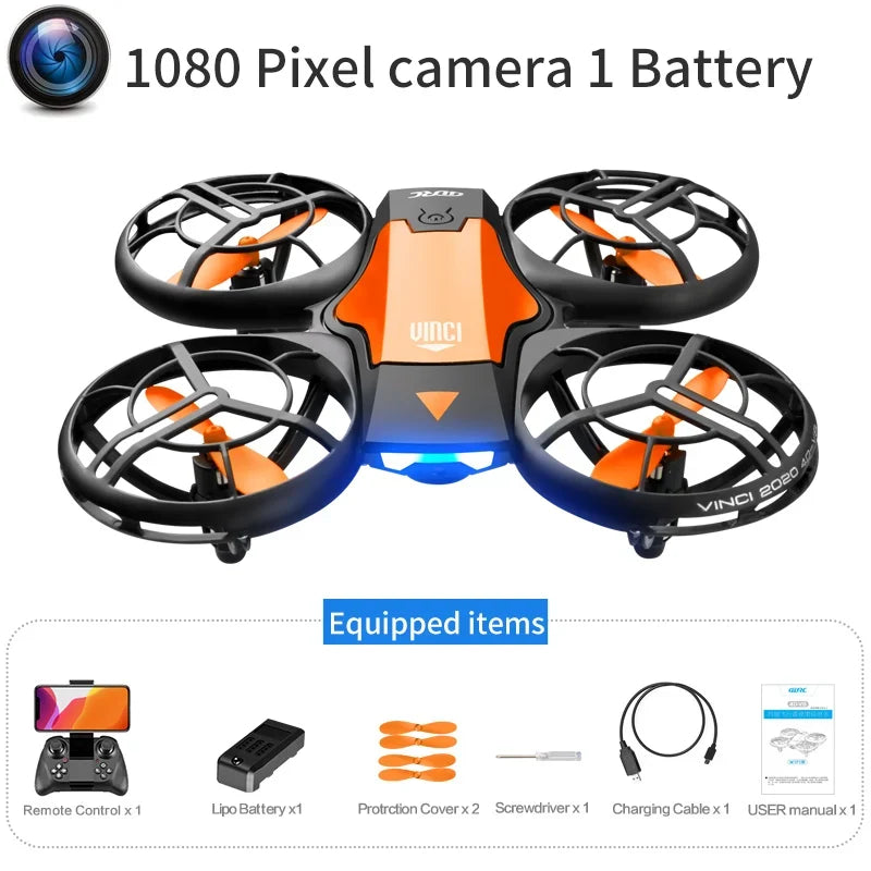 4DRC V8 Mini Drone – 4K HD Wide Angle Camera WiFi FPV RC Quadcopter Toy