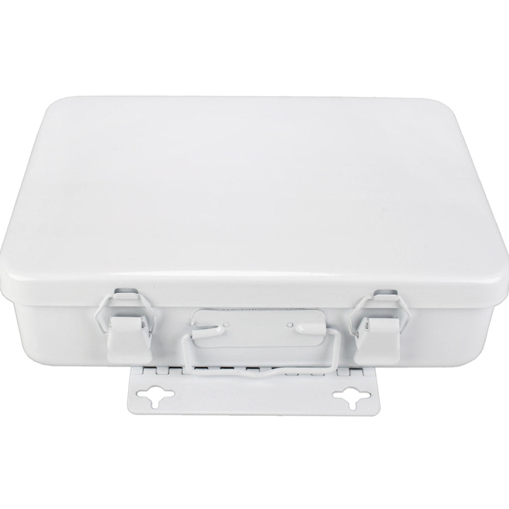 Metal First Aid Case, 16 Unit w/ Gasket - Horizontal - Empty