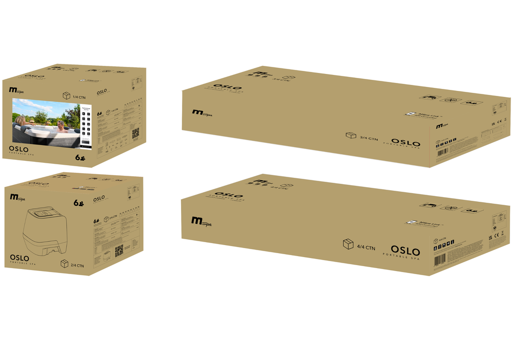 MSPA Oslo Rigid Hot Tub & Spa — Seats up to 6