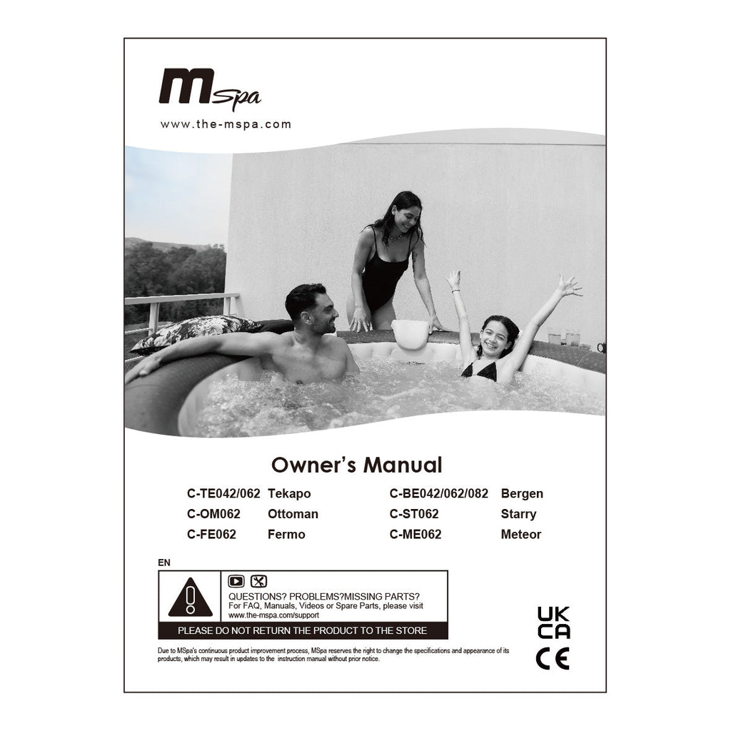 MSPA Tekapo Inflatable Hot Tub & Spa — Seats up to 6