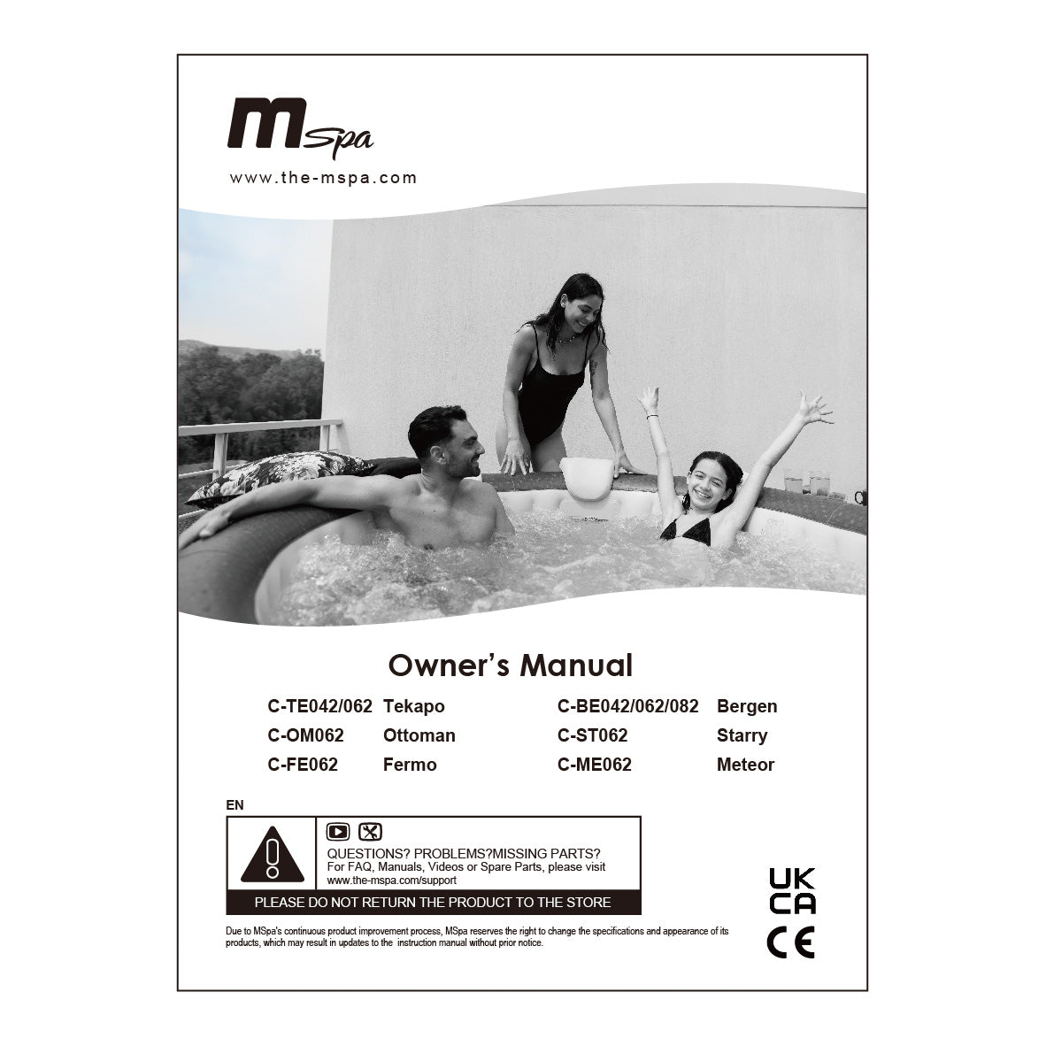 MSPA Tekapo Inflatable Hot Tub & Spa — Seats up to 6
